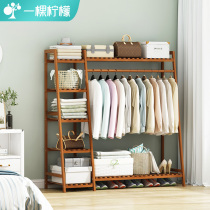 Simple bedroom dust-proof small-cashroom hooded in the clothes rack