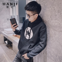 Hood-guarded men's clothing 2022 new spring and autumn tide loose hood top Korean version of the trend lover suit coat