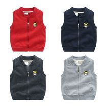 Childrens waistcoat 2019 autumn boys and girls baby spring and autumn waistcoat childrens cartoon horse clip sweater vest