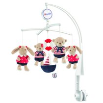 Spot German baby fehn newborn baby soothing toy Plush bedbell music rotating music box