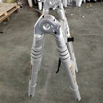 All-aluminum joint telescopic ladder multi-function lifting folding staircase alloy thickened engineering ladder portable herringbone ladder change