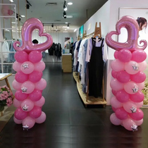 38th shop anniversary balloon column road guide mall opening layout floor decoration landing decoration welcome door Balloon Tree