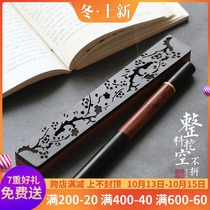 Creative paperweight plum blossom hollowed out ebony wood aromatherapy household incense and lying incense box line incense burner incense machine incense thread incense plug