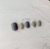 Small Red Book Medecine Sheet Finished Mars Grey Crowdshell Gold Leaf Artisanal Phototherapy Wearine Fake Nail Sticker