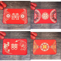 Marriage and wedding house new house decoration entrance pad big double happy dragon and phoenix creative new bedroom living room mat