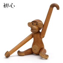 Original Nordic Healing Handmade Little Monkey Creative Living Room Small Ornament Premium Light Luxury Puppet Monkey Ornament