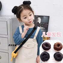 Cute ball hair baby wig lifelike children hair accessories girl hairclip matte high temperature Silk