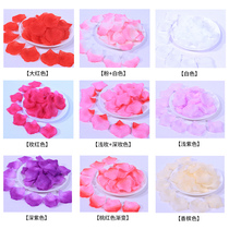 Wedding supplies non-woven simulation rose petals wedding room decoration manufacturing romantic room bed layout hand flower