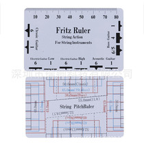 Guitar Measuring Card String Distance String High Measuring Scale Guitar Bass Neck Adjustment Gauge Strings High Data Measuring Card Ruler