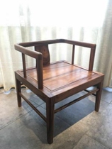 Hu Peach Wood New Chinese Style Square Chair