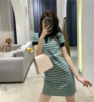 2021 summer dress new cold style womens high sense Retro egg skirt French first love little dress