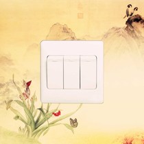 Elegant switch protector crystal glass switch patch socket protection wall patch switch socket set 8