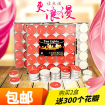 Smokeless scented candles romantic creative heart-shaped birthday proposal confession arrangement heated tea stove small candle tea wax