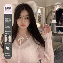 Fishing sauce kiki has been wearing sexy halter neck bow corset girl beautiful back throughout the holiday