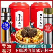 Buy a free total of 1000g glutinous rice fragrance Puer tea cooked tea Yunnan Puer Tea Tea Tea Cake gold bricks