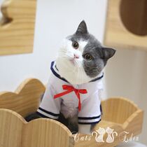 Pet cat dog clothes Japanese student school uniform skirt College uniform College style cute sailor cat cat clothes