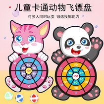 Children cartoon sticky target ball sucker dart non-woven cloth target indoor outdoor throwing sticky ball interactive game