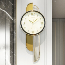 Light extravagant living room hanging bell high-end modern home decoration hanging table Atmospheric fashion hanging wall decoration mute Nordic timepieces