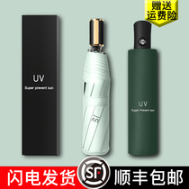 Sunshade sun visor umbrella female automatic dual-use male folding large custom advertising logo sunscreen and UV protection