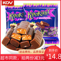 KDV purple sugar Russia imported chocolate candy Independent packaging bulk weighing net red casual snacks