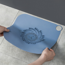 Toilet leakage hair filter sewerage bathroom cut hair blocking artificial silicone blocking anti-smell cover
