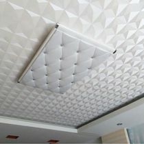 Modern ceiling ceiling waterproof wallpaper White 3d Diamond Diamond Diamond pvc living room bedroom roof Nordic wallpaper