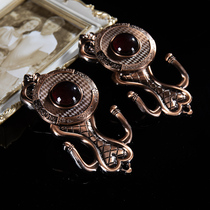 Wall hook European luxury high-end adhesive hook ring fixed curtain accessories decorative accessories Villa curtain hook alloy G157