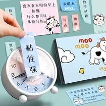 Post-it suit label can be pasted with a small piece of net red Japanese series Korean ins high-value cute cartoon girl large size student with message board small book takeout nap paper