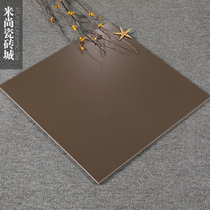 Solid color dark brown antique brick 800*800 Brown 600X600 hotel restaurant tiles Non-slip floor tiles