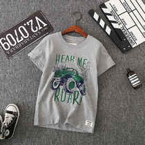 Boys cotton short-sleeved summer children half-sleeved T-shirt casual summer wear round neck Korean version of the T-shirt