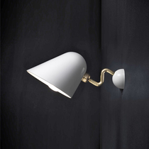 Modern minimalist metal creative living room wall lamp Nordic bedroom bedside hotel wall lamp aisle corridor wall lamp