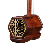 DQ23 red iron wood bean log polished hexagonal wooden shaft erhu