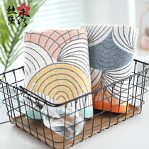 Bath towels couple a pair of pure cotton ladies soft absorbent gauze thin in summer without dropping fur-towel grown-up towel Home