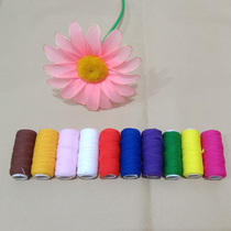Small wire mesh flower material stocking flower color tie wire nylon line elastic line small Q line small line small line cluster of colors