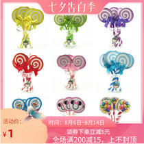 Birthday cake decoration plug-in lollipop plug-in cake decoration plug-in lollipop pack of 6