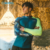 BARREL imported Kua Odd zipper diving suit quick-drying sunscreen split surf suit jacket men summer New