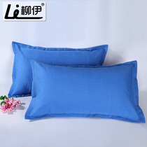 Wedding big red cotton pillowcase cotton thickened adult envelope pillow scalp 48*74 pair of two pillowcases