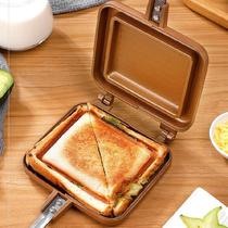 Toast mold household sandwich gas breakfast double-sided frying pan double-sided baking tray double-sided heating two-sided square