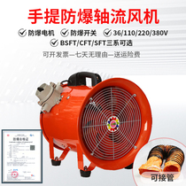 Portable mobile explosion-proof industrial blower tunnel mine marine spray pipe for dust removal axial blower
