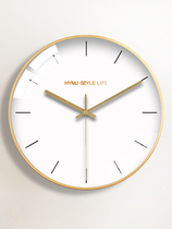 Nordic modern simple scale clock Household clock Light luxury wall clock Living room creative fashion atmosphere silent hanging watch