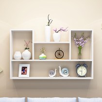 Grid wall locker on hanging wall Shelve Shelf Storage Bedroom Decorative creative wall Handicraft Punching Pendulum