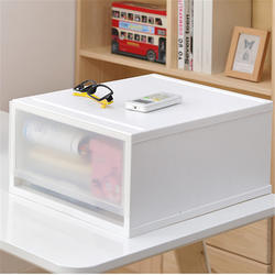 Plastic transparent thickened drawer-type storage cabinet baby storage box clothes sorting cabinet wardrobe compartments free combination