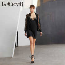 (3 pieces 20% off)LACLOVER Lan Cavin See Rococo series hollow lace sweater LC81JH1