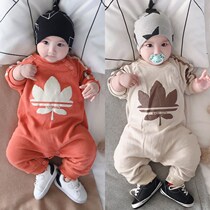 British next kid baby one-piece clothes Autumn newborn cotton tide brand romper spring and autumn baby long-sleeved climbing clothes