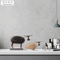 Nordic light luxury creative stone crafts ornaments modern model room living room cabinet desktop home accessories ornaments