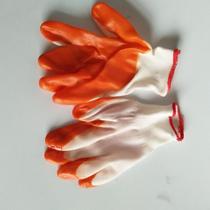 Labor protection gloves nylon PVC gloves PVC beef tendon gloves dipped gloves glued gloves 1 4 yuan double