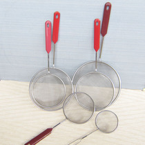 Stainless steel leaking spoons small number large Number of filter Spoons Oil Leaking Scoop Net Oil separating oil Grease Hedge scoop Scoop Surface Griddle