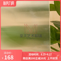 Small wick pattern art embossed glass can be customized and tempered glass can be customized to cut off doors and windows entrances