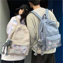 Junior high school student school bag Female Korean version College student high school student backpack Forest department simple Harajuku ulzzang backpack