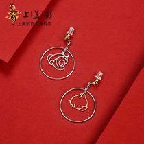 On mei ying uproar in the Monkey King make overcome monkey earrings wind earrings national day dress up
